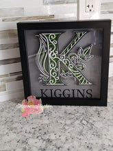 Load image into Gallery viewer, Shadowbox with Mandala Letter