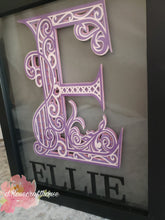 Load image into Gallery viewer, Shadowbox with Mandala Letter