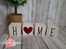 Load image into Gallery viewer, Wooden Home Block Décor