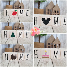 Load image into Gallery viewer, Wooden Home Block Décor