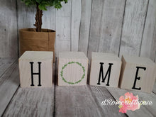 Load image into Gallery viewer, Wooden Home Block Décor