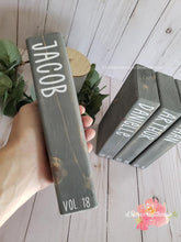 Load image into Gallery viewer, Family Book Blocks, Wooden