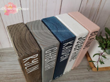 Load image into Gallery viewer, Family Book Blocks, Wooden