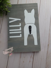 Load image into Gallery viewer, Personalized Wooden Dog Leash Holder