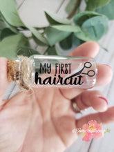 Load image into Gallery viewer, Baby's Firsts Glass Bottle Set, haircut & tooth