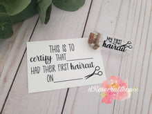 Load image into Gallery viewer, Baby's Firsts Glass Bottle Set, haircut & tooth