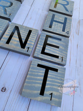 Load image into Gallery viewer, Large Wooden scrabble tiles