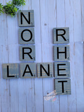 Load image into Gallery viewer, Large Wooden scrabble tiles