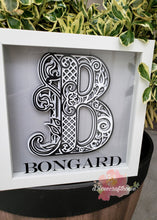Load image into Gallery viewer, Shadowbox with Mandala Letter