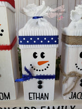 Load image into Gallery viewer, ⛄❄Rustic Customized Wooden Snowman❄⛄