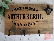 Load image into Gallery viewer, Grill Utensil holder with bottle opener