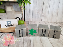Load image into Gallery viewer, Wooden Home Block Décor