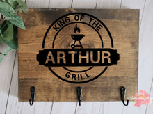 Load image into Gallery viewer, 12 inch Grill Utensil Hanger, King of the Grill