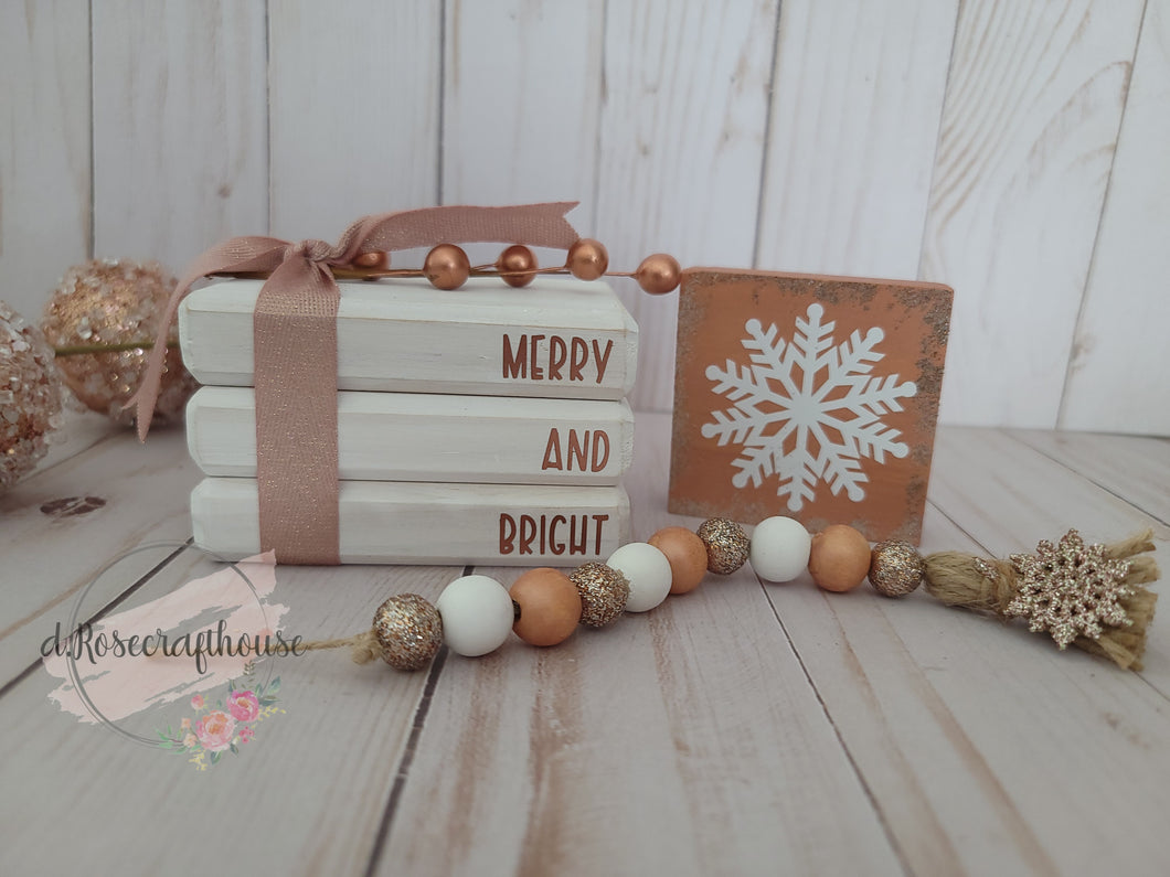 Rose gold merry and bright collection