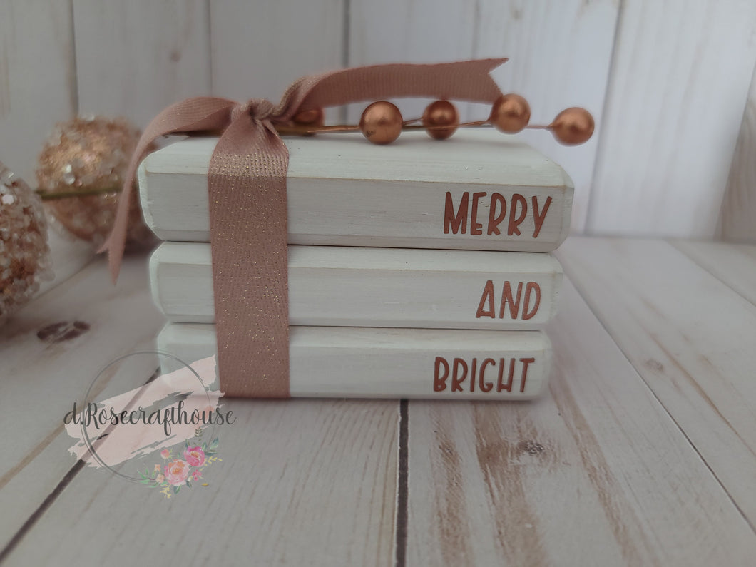 Rose gold, Merry and Bright Bookstack