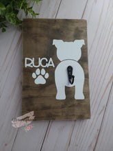 Load image into Gallery viewer, Personalized Wooden Dog Leash Holder
