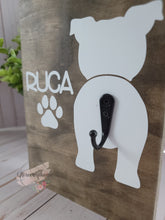 Load image into Gallery viewer, Personalized Wooden Dog Leash Holder
