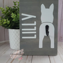 Load image into Gallery viewer, Personalized Wooden Dog Leash Holder
