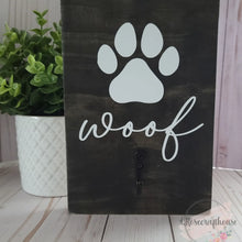 Load image into Gallery viewer, Personalized Wooden Dog Leash Holder
