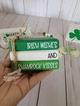 Load image into Gallery viewer, Wooden Mini Book Stack, Irish Wishes
