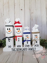 Load image into Gallery viewer, ⛄❄Rustic Customized Wooden Snowman❄⛄
