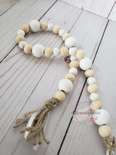 Load image into Gallery viewer, 22&quot; Rustic Wooden Bead Garland
