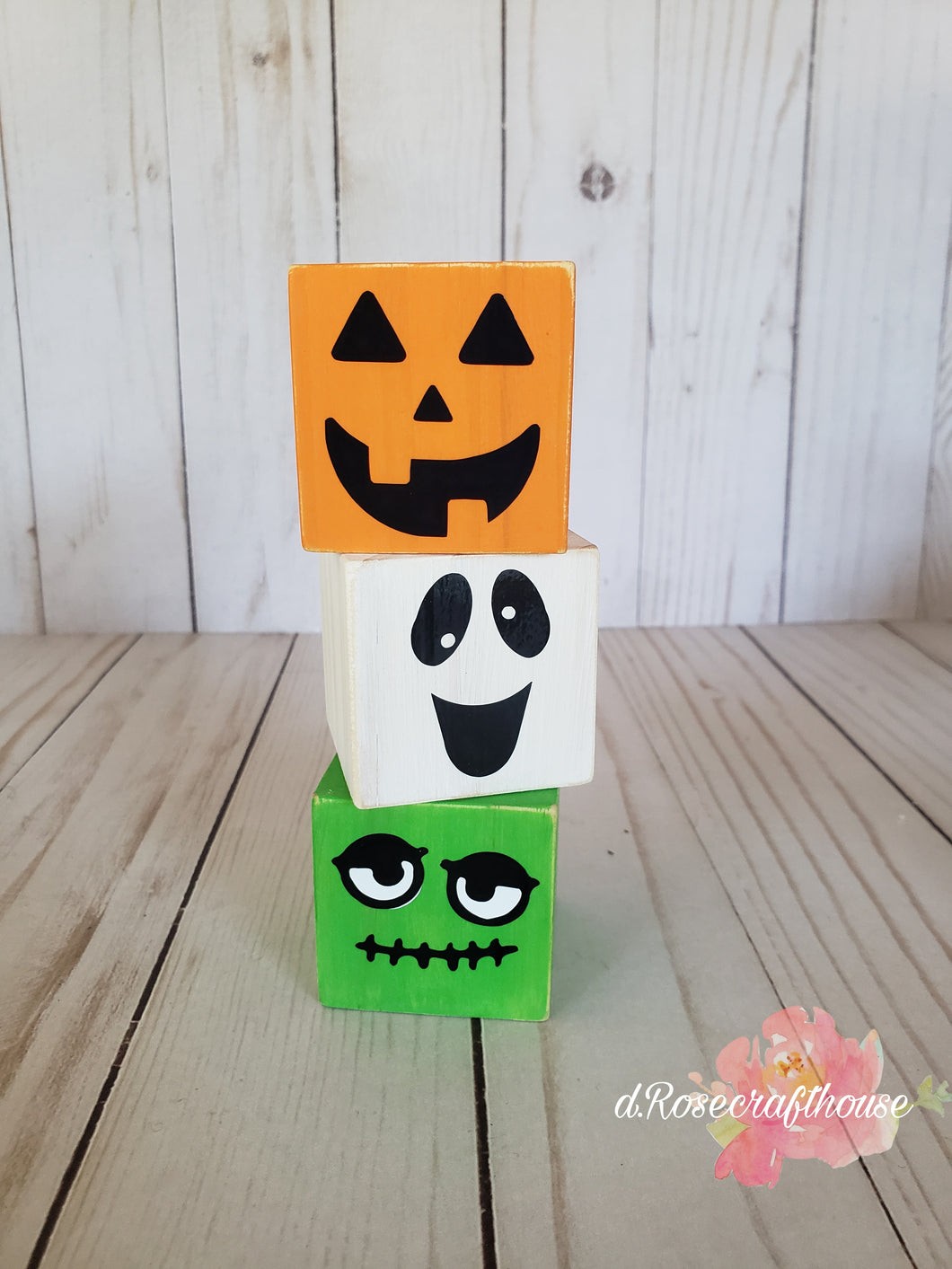 Set of 3 Halloween Blocks