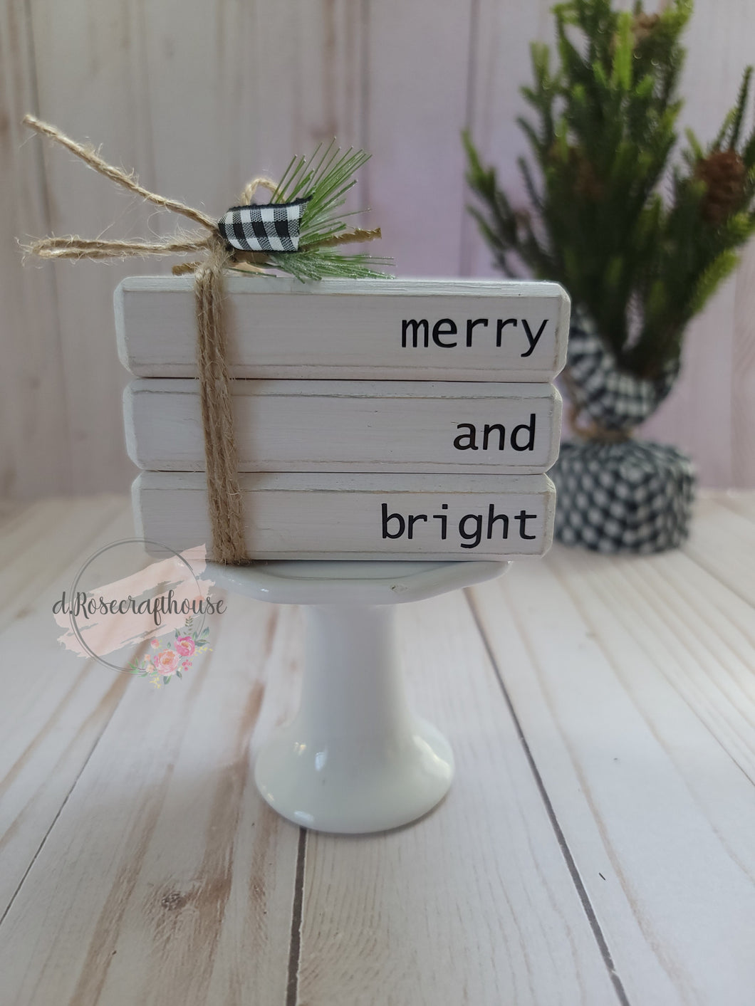 Merry and Bright bookstack