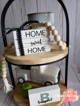 Load image into Gallery viewer, Wooden Mini Book Stack: Home Sweet Home
